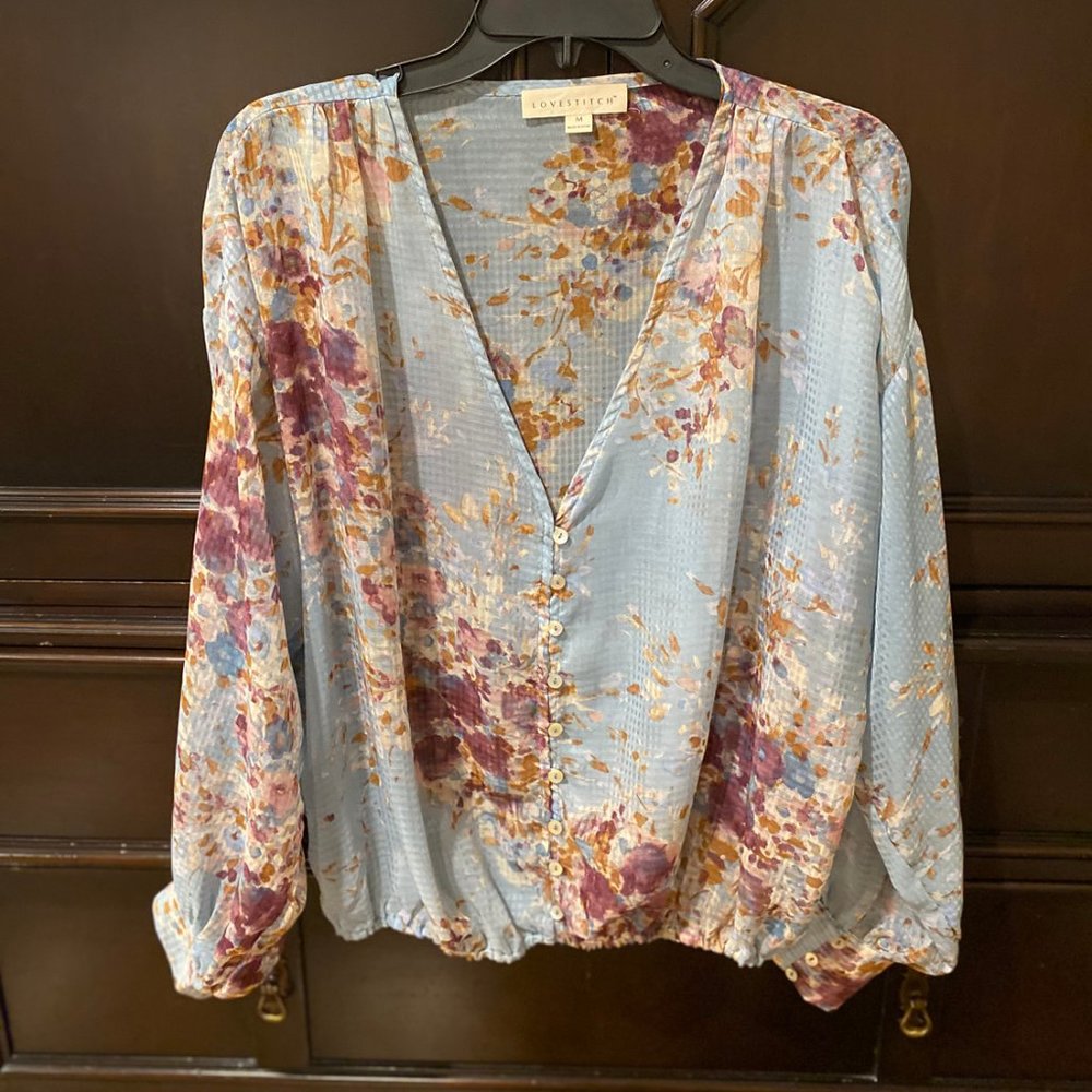 LOVESTITCH Floral Blouse